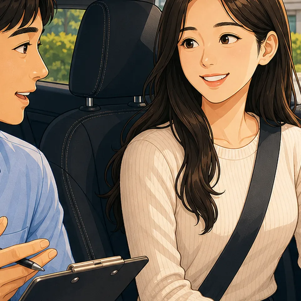 이용안내 · 운전연수 준비와 생활도로 연습의 AI 생성 운전교육 예시