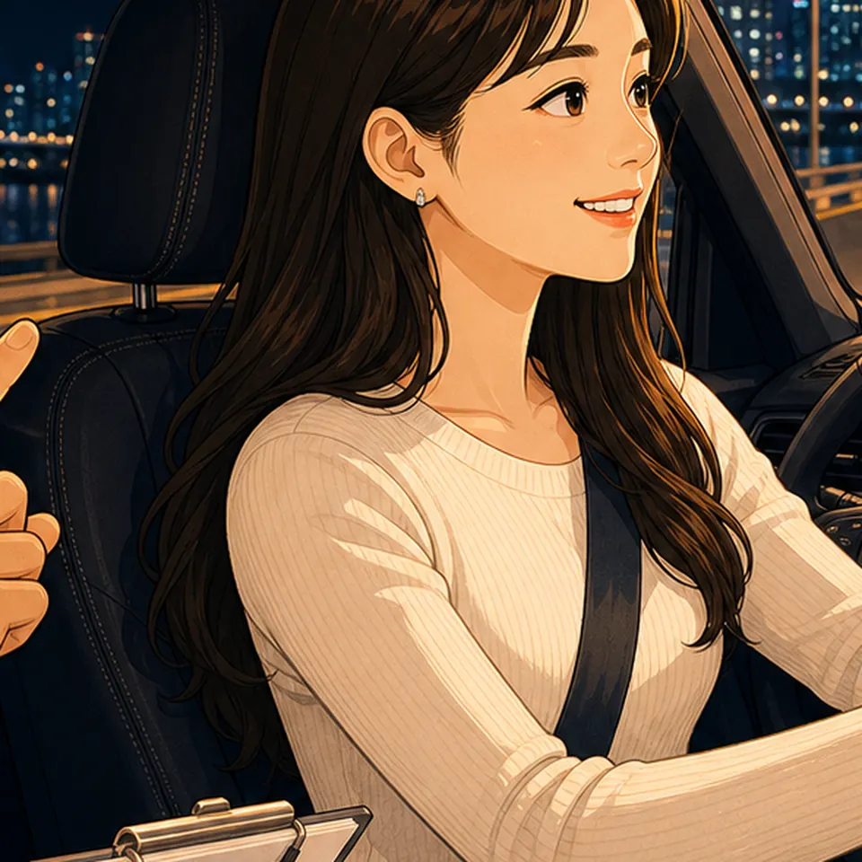 개인정보 처리 안내 · 운전연수 준비와 생활도로 연습의 AI 생성 운전교육 예시