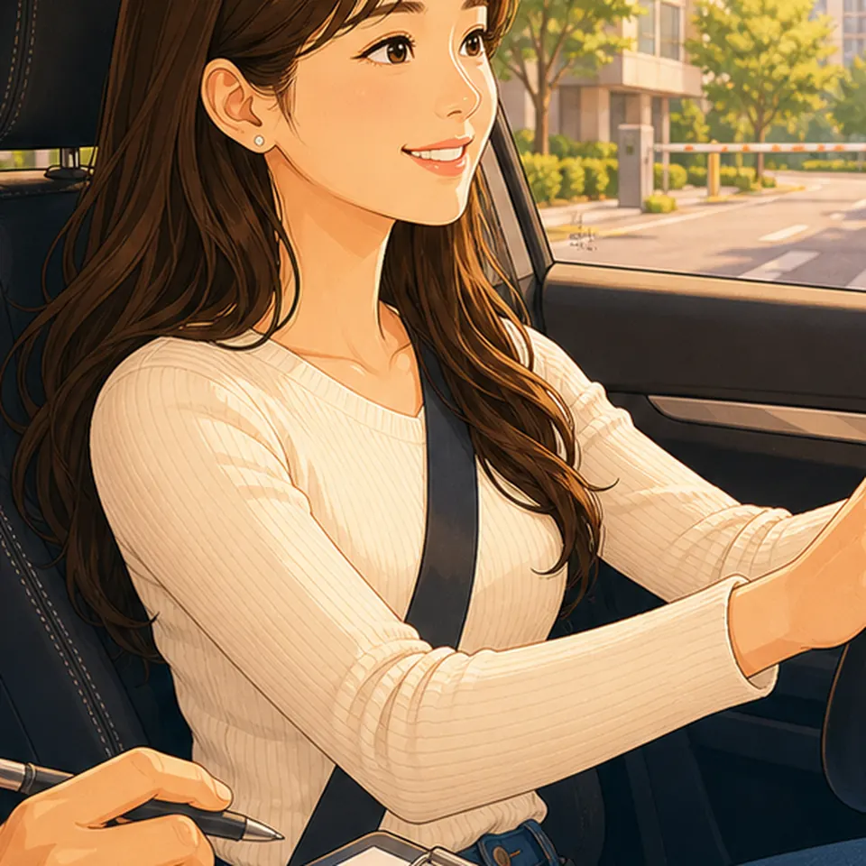 전체 지역 운전연수 · 운전연수 준비와 생활도로 연습의 AI 생성 운전교육 예시